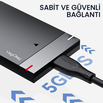 USB-A Male to Male Uzatma USB 2.0 Kablo 3 Metre