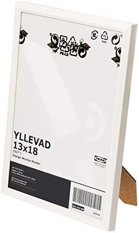 Yllevad resim çerçevesi. 4 ADET, 13 x 18 cm, hafif, plastik ve karton, beyaz