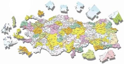 Eğitici Puzzle - Türkiye Haritası İller / 110 Parça, #7401