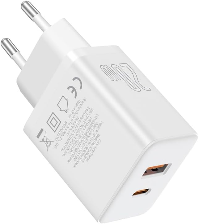 Cube C+U 20W Şarj Cihazı-Beyaz
