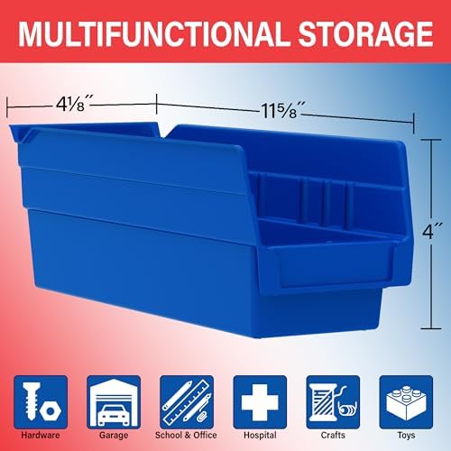 Akro-Mils 30120 12 4-inç 4-inç Regal oyuncak-Box, 24-inç-Pack, 30120