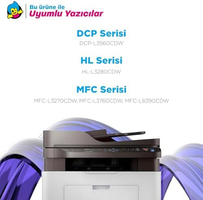 Brother Uyumlu DCP-L3560CDW Muadil Toner Set- Çipli/TN-279XL