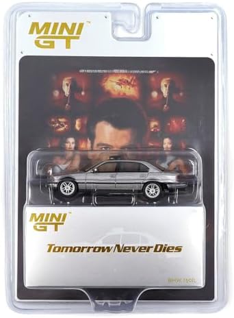 Mini GT BMW 750IL Ölçekli Model Araba, 1/64, 'Tomorrow Never Dies' 007 Temalı, Blister Paket