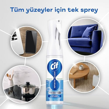 Infinite Clean Doğal Probiyotikli Sprey Tüm Yüzeyler İçin Lotus & Deniz Tuzu 280 ml