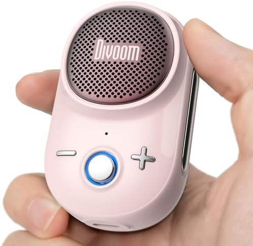 Divoom Itour-S Taşınabilir Mini Giyilebilir Bluetooth Hoparlör, Büyük Ses ve Punchy Bas, Klipsli Tasarım, IP67 Su Geçirmez ve Toz Geçirmez, 10 Saat Çalma Süresi, Ev, Seyahat, Ofis ve Dış Mekan için