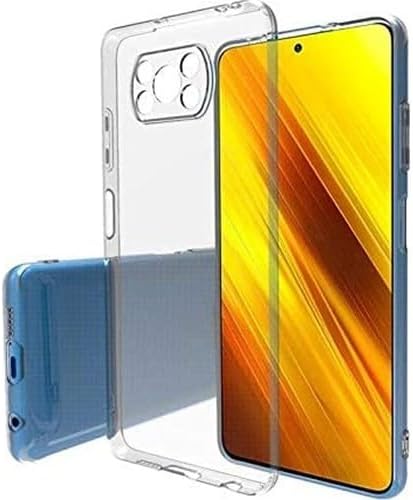 Poco X3 Pro ile Uyumlu Kılıf Şeffaf Silikon Kamera Korumalı 3D