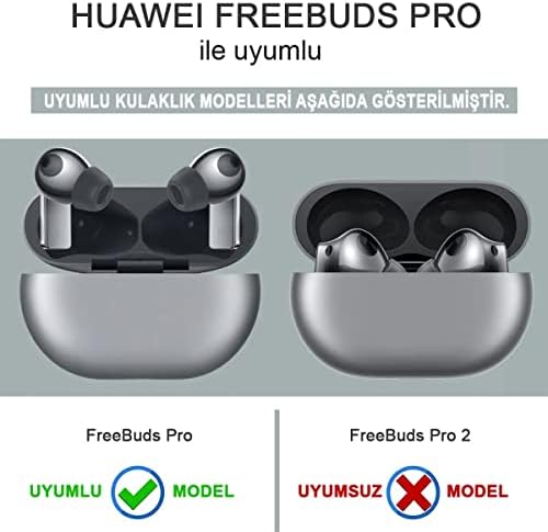 FreeBuds Pro için Kılıf Cartoon Figürlü Silikon Crtn-Fgr-Ntnd [FreeBuds Pro ile Uyumlu Kılıf - Mavi - Kırmızı]