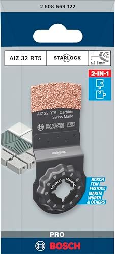 1x PRO AIZ 32 RT5 Daldırmalı Kesim Testere Bıçağı (Harç, Gözenekli Beton, Genişlik 32 mm, Professional Aksesuar Çok Fonksiyonlu Makine)