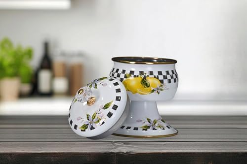 Lemon Emaye Ayaklı Şekerlik