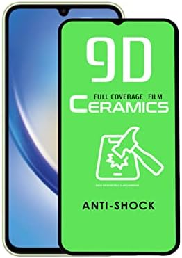 Galaxy A34 ile Uyumlu Tam Kaplayan Seramik Nano Esnek Ekran Koruyucu Cam
