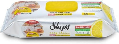Easy Clean Süper Yüzey Temizlik Mutfak Havlusu&Mendili Limon Yağlı 50 Yaprak