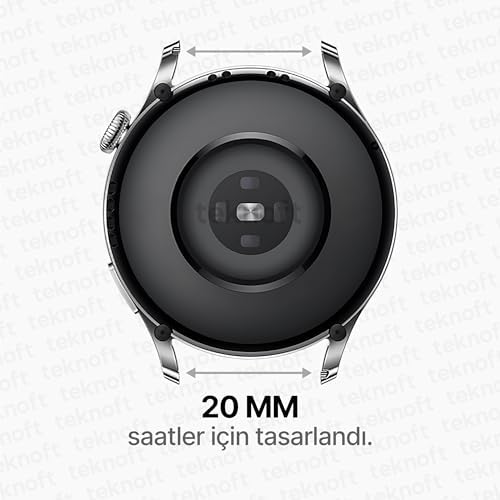 Galaxy Watch 7/6/5/4/FE Serisi (40mm/44mm), Watch 6/4 Classic (47mm/43mm/42mm) ve Watch 5 Pro (45mm) için Yumuşak ve Konforlu Wave 20mm Silikon Kordon