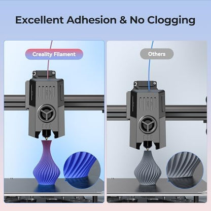 Resmi Creality Upgrade Ender 3D Yazıcı Filamenti, Siyah PLA+ Filamenti 1,75 mm, 1 kg Makara (1,0 kg), Doğruluk + - 0,02 mm, 3D Baskı Filamenti, Güçlü Dayanıklılık, Vakumlu Ambalaj, Çevre Dostu