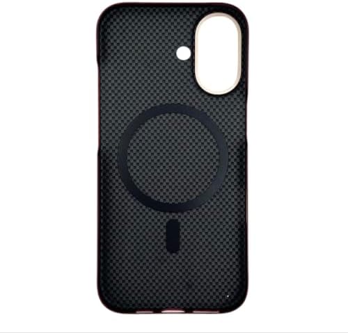 IPHONE 17 Uyumlu Telefon Kılıfı, Magsafe Özellikli, İnce Tasarım, Kablosuz Şarj Destekli,Bordo, Koyu Kırmızı Renk