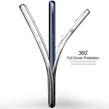 Mate 20 Pro için Kılıf 6 tarafı tam full koruma 360 Clear Soft Şeffaf [Mate 20 Pro ile Uyumlu Kılıf - Şeffaf]