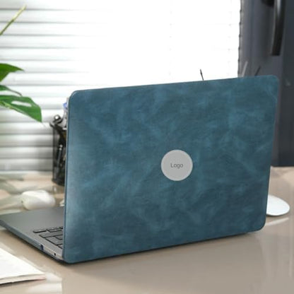 MacBook Pro 13 İnç Kılıf A2338 M1 M2 Uyumlu Deri Dokulu Sert Koruyucu Hard Case A1706 A1708 A1989 A2159 A2251 A2289Mavi