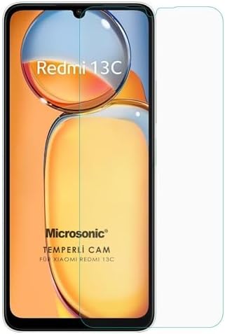 Xiaomi Poco C65 Tempered Glass Cam Ekran Koruyucu [Poco C65 ile Uyumlu Ekran Koruyucu - Şeffaf]