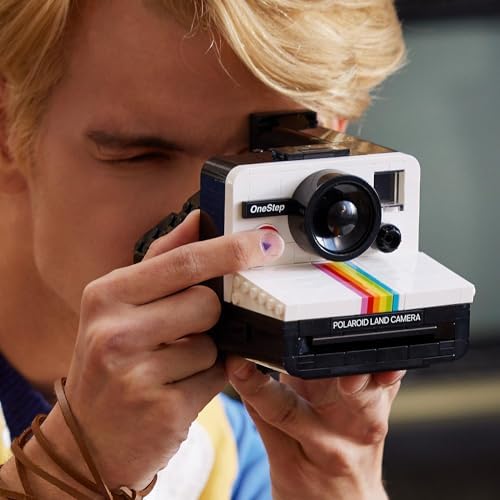 Ideas Polaroid OneStep SX-70 Kamera 21345 – Fotoğraf Meraklısı Yetişkinler için Koleksiyonluk ve Sergilenebilir Yaratıcı Model Yapım Seti, Doğum Günü Hediyesi Fikri (516 Parça)