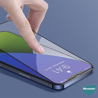 Apple iPhone 16 Pro Tam Kaplayan Temperli Cam Ekran Koruyucu Siyah