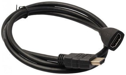 HDMI Uzatma Kablosu 3 Metre Erkek Dişi Kablo Full HD 1080P 4K Destek Altın Uçlu Yüksek Hızlı HDMI Uzatıcı TV Monitör Projeksiyon Oyun Konsolu Uyumlu | ZR150 (Siyah 3 Metre)