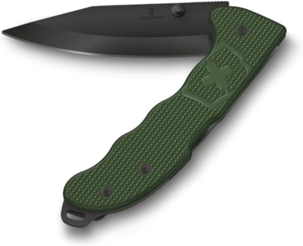 Victorinox Evoke BSH Alox İsviçre Çakısı – Başparmak Açma Pimli, Kilit Mekanizmalı Katlanır Bıçak, Zeytin Yeşili