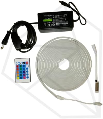 12v 5 Metre Rgb Neon Led Prize Tak Çalıştır Kumandalı Neon Esnek Neon Şerit Led