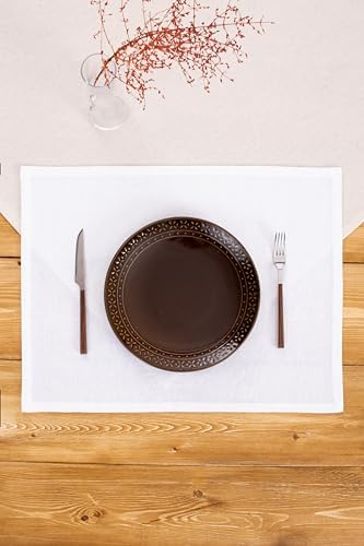 W Premium Keten Amerikan Servisi 35 X 45 (Beyaz, 6)