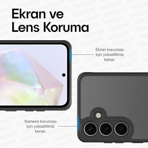 Galaxy A26 için Basic Serisi Yükseltilmiş Lens Çerçeveli Ultra Güçlü Darbeye Dayanıklı Yumuşak Silikon Mat Kılıf (Galaxy A26)