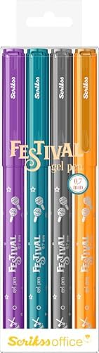 Office Festival Jel Kalem 0.7 mm Vivid Renkler 4'Lü Blıster - 2