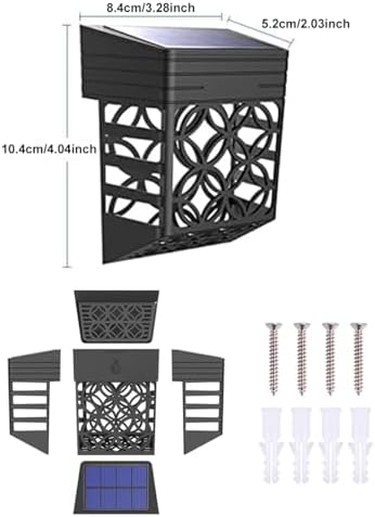 Güneş Enerjili Duvar ve Çit LED Aydınlatma 4 Adet/GT-SL22