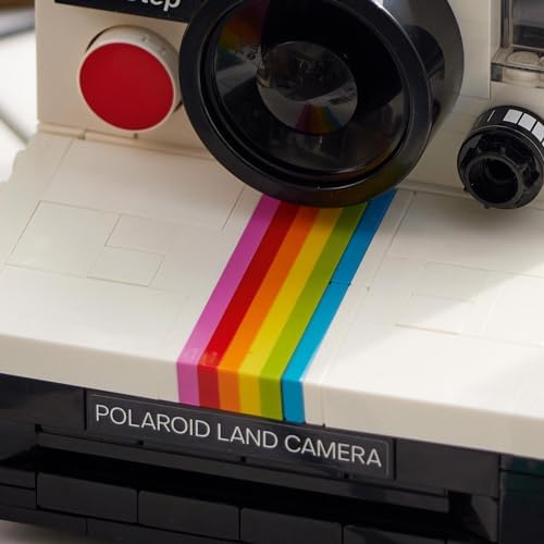 Ideas Polaroid OneStep SX-70 Kamera 21345 – Fotoğraf Meraklısı Yetişkinler için Koleksiyonluk ve Sergilenebilir Yaratıcı Model Yapım Seti, Doğum Günü Hediyesi Fikri (516 Parça)