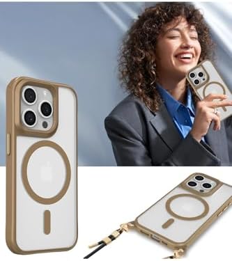 Manyetik Magsafe Destekli Askı Aparatlı Darbe Emici Kılıf Lacivert İPhone 14 Pro Max ile uyumlu