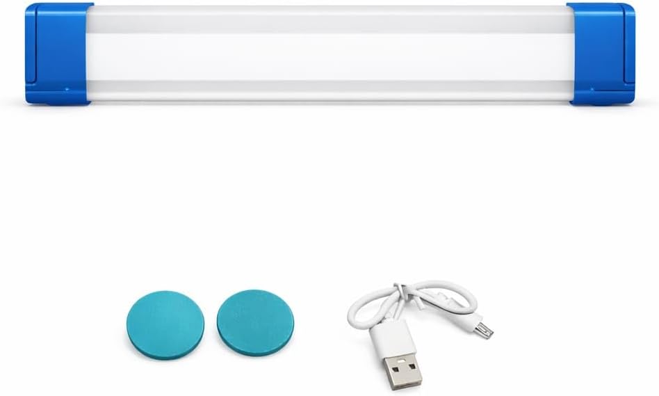 USB Şarjlı LED Dolap Işığı, Manyetik 3 Kademeli Kabin Lambası, Gardırop Mutfak Tezgah Altı Aydınlatma, Kablosuz Montaj, Beyaz Işık, Mıknatıslı Duvar Lambası,Araç Kaput Atdınlatma