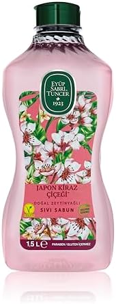 Doğal Zeytinyağlı Sıvı Sabun Kiraz Çiçeği 1,5 L Pet Şişe (1 x 1500 ml)