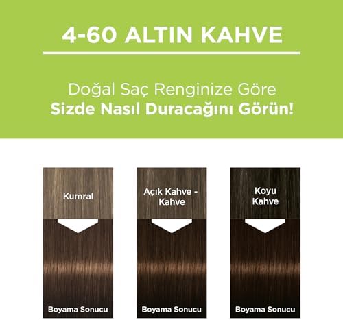Kalıcı Doğal Renkler 4-60 Altın Kahve Kakao Yağı & Yulaf Çekirdeği Özlü Saç Boyası