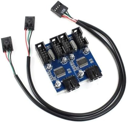 9 Pin USB Çoklayıcı Anakart Için 4 Port USB 2.0 Çoklayıcı