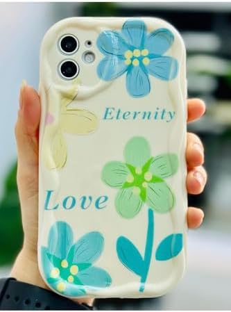 Iphone 11 ile Uyumlu Dalgalı Eternity Tasarımlı Baskılı Esnek Silikon Kılıf