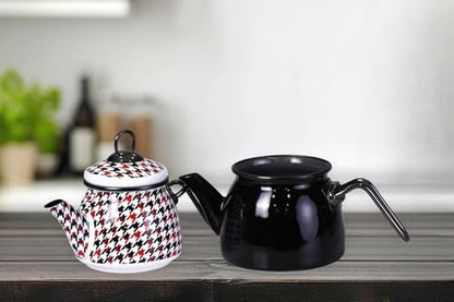 Forte Black Mini Model Emaye Çaydanlık