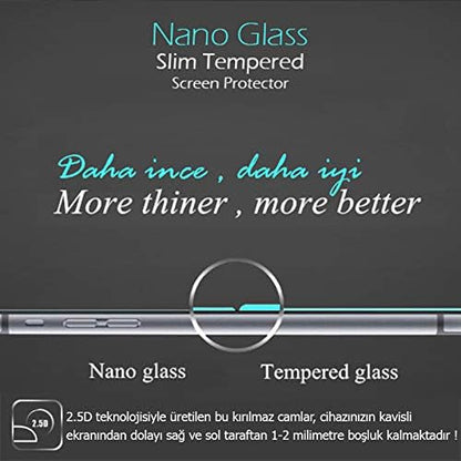 Galaxy S24 Ultra Screen Protector Nano Glass Cam Ekran Koruyucu (3`lü Paket) [Galaxy S24 Ultra ile Uyumlu Ekran Koruyucu - Şeffaf]