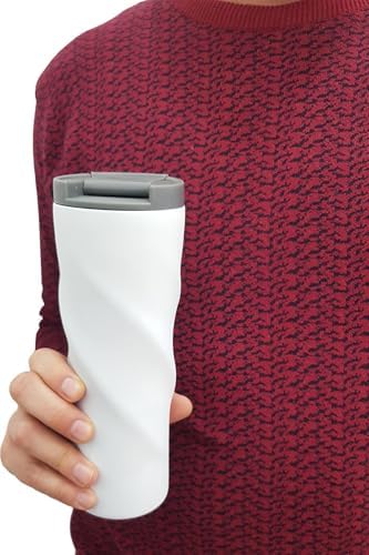 Komple 304 L Çelik Beyaz 500 ml Kahve Termos Mug cin229by