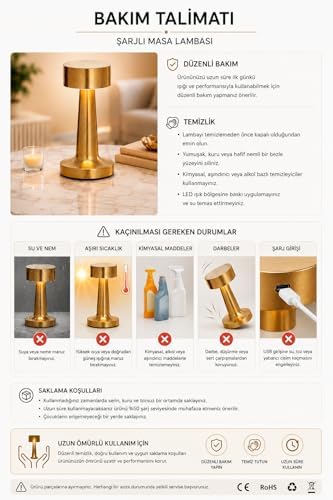 Modern Kablosuz Şarjlı Masa Lambası Dokunmatik Masa Lambası USB Şarjlı Dekoratif Taşınabilir Ortam Aydınlatma Mantar Masa Lambası Gold Altın Masa Lambası Masa Lambası Kamp Piknik Lambası