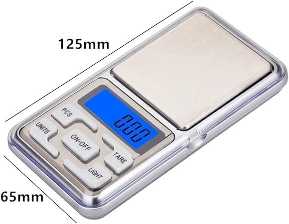 Dijital Hassas Terazi 0.01 gr Hassaslık Mini Terazi 500gr. Kapasite