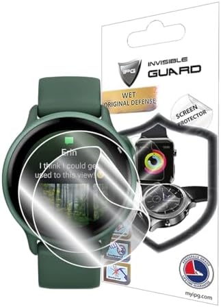 Garmin VivoActive 6 - VivoActive 5 GPS Smartwatch Hidrojel Ekran Koruyucu (2 Adet) Görünmez HD Şeffaf Film Çizilmez Koruma-Pürüzsüz/Kendi Kendini İyileştirme/Kabarcık ViAc5-6 için