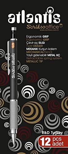 Office Atlantis Versatil Kalem 0.5 Mm 12'li Ambalaj Siyah