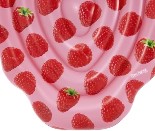 Havuz Float, Kokulu Ahududu Kokulu Yüzme Şezlongu, Çocuklar ve Yetişkinler için