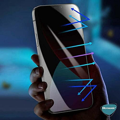 Honor 600 Pro 5G için Privacy 5D Gizlilik Filtreli Cam Ekran Koruyucu Siyah