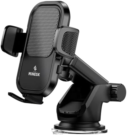 Otomatik Klipsli Araba Telefon Tutucu Cam Ve Torpido için Yüksek Kalite Yapışkan, Ayarlanabilir Yükseklik ve Yakınlık Ergonomik Tasarım