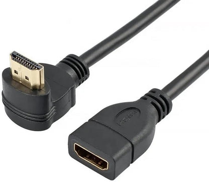 PX-4667 Hdmi Dişi Erkek Uzatma, 1 Metre 90 Derece HDMI Uzatma Kablosu HDMI Uzatma, L Tip HDMI Uzatma, 1 Metre HDMI uzatma
