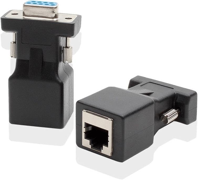 RS232 To RJ45 9 Pin Ethernet Adaptör Ekleme Ek Uzatıcı Extender Çevirici Dönüştürücü 30M