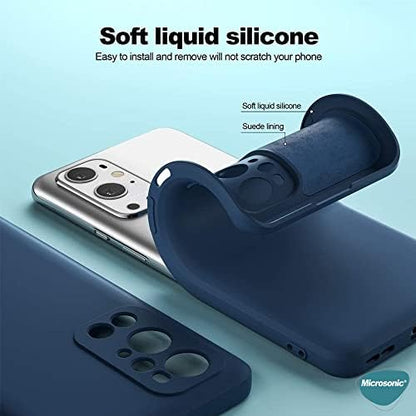 OnePlus 9 Pro için Kılıf Groovy Soft Koyu Yeşil [OnePlus 9 Pro ile Uyumlu Kılıf - Koyu Yeşil]